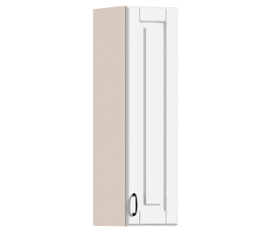 Регина РП-125 Полка Песочный/МДФ Белый матовый