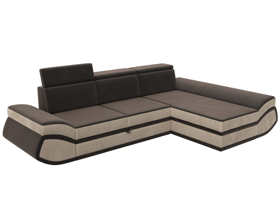 Диваны угловые в гостиную, Диван угловой Лига-032 правый угол, велюр