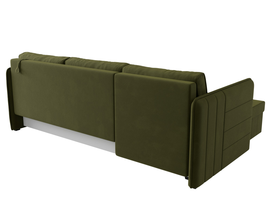 Диваны угловые в гостиную, Угловой диван Слим левый угол, микровельвет