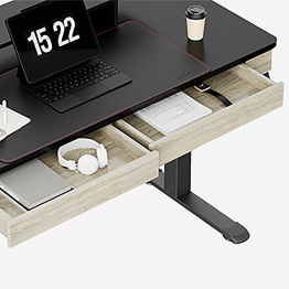 Стол для компьютера c электрической регулировкой по высоте и 2 ящиками EUREKA ERK-ED-I55