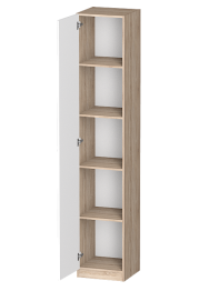 Распашной шкаф Лайф с полками 40*40*215 Дуб сонома