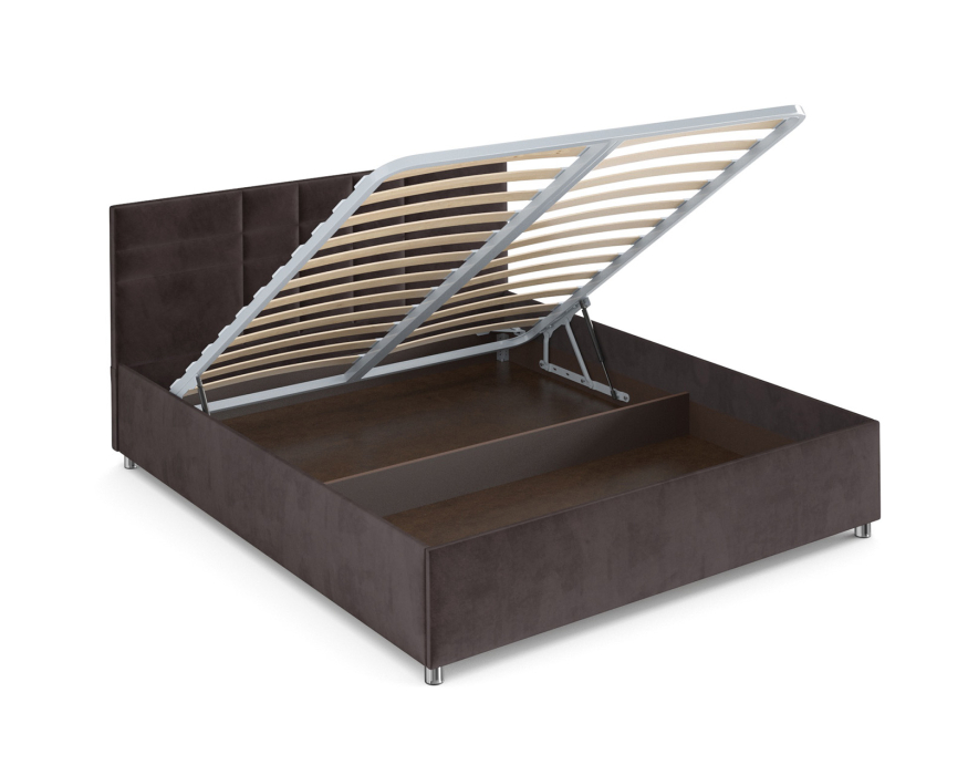 Мягкая кровать, Кровать Нью-Йорк 140 см (Бархат)