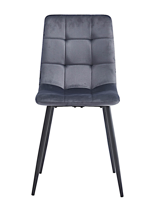 Стулья, Стул мягкий DC209 велюр каркас металл черный КРУГЛЫЙ