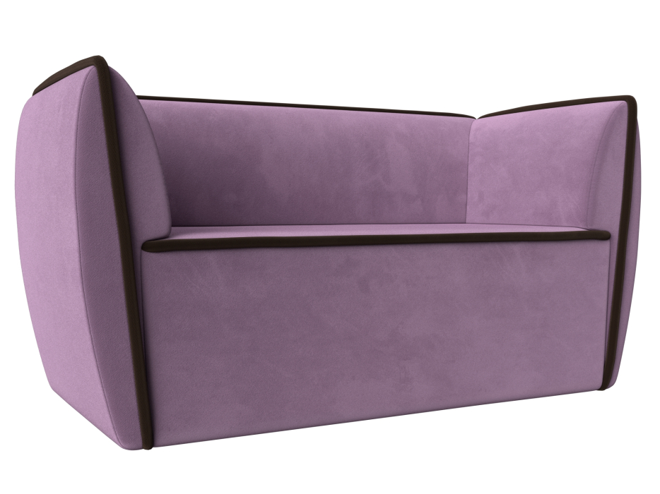 Дизайнерские диваны для гостиной, Прямой диван Бергамо 2-х местный, микровельвет