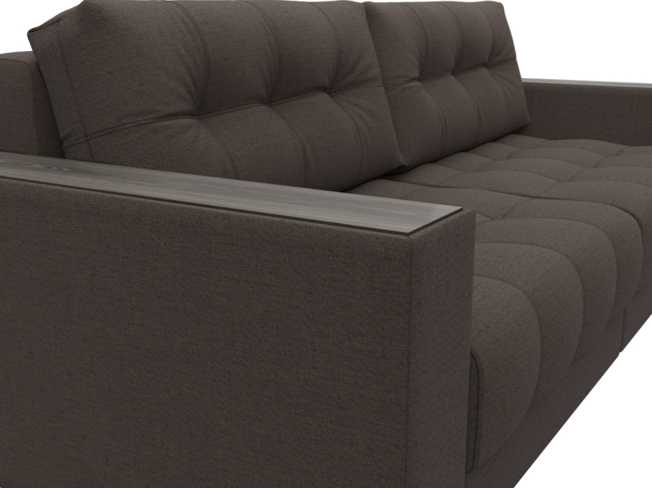 Диваны еврокнижки, Диван прямой с декором Лига-049 НПБ, рогожка Амур