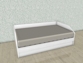 Модульная система Карина Кровать КР-119 Снежный ясень