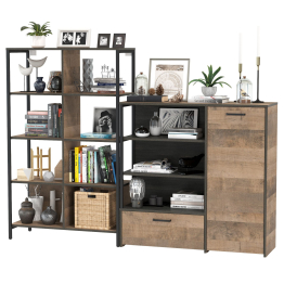 Стеллаж 13.151.02 с комодом с ящиком и дверкой Трувор