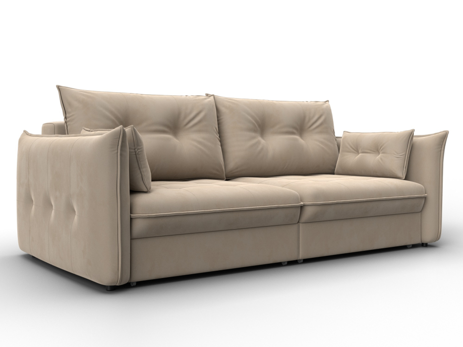 Диваны еврокнижки, Диван прямой Лига-100 НПБ, велюр SEVEN