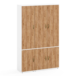 Пенал бельевой с полками и платяной шкаф Лидер-8