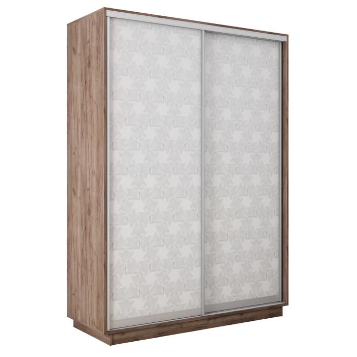 Шкафы-купе 2-х дверные, Шкаф-купе Экспресс 2-х дверный Фотопечать Калейдоскоп Стекла 120х60х240