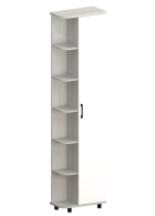 Шкафы одностворчатые, Модульная система Грейс Шкаф ШК-5025  Снежный Ясень