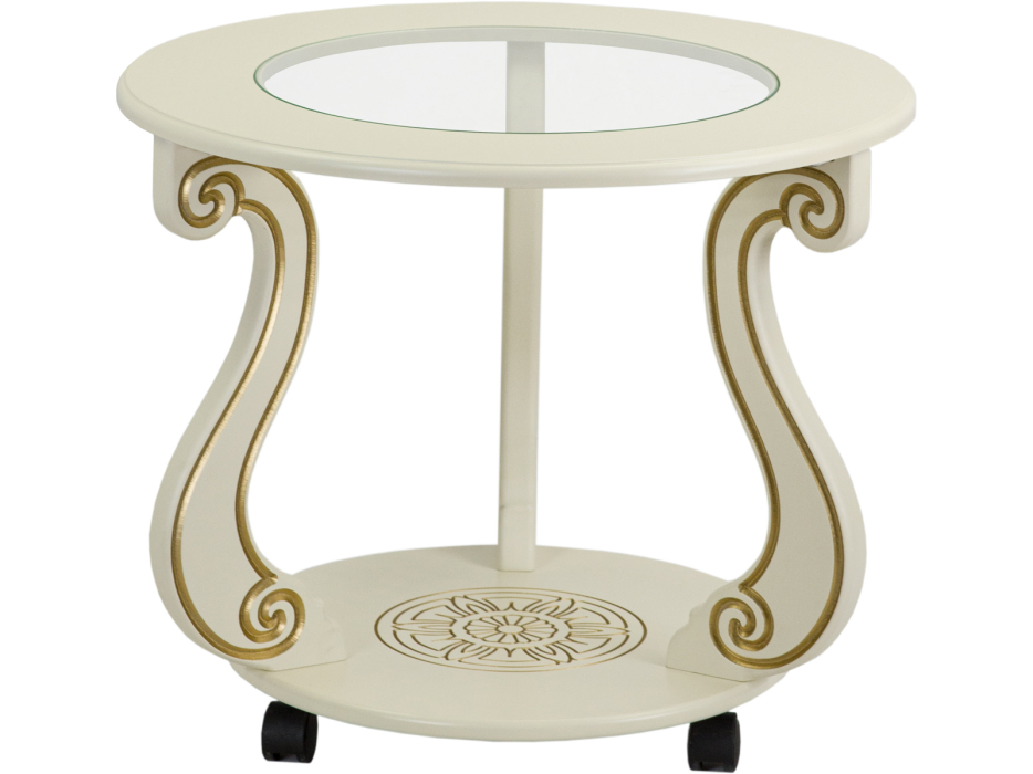 Журнальные столики, Стол журнальный Мебелик Грация (С) на колесах