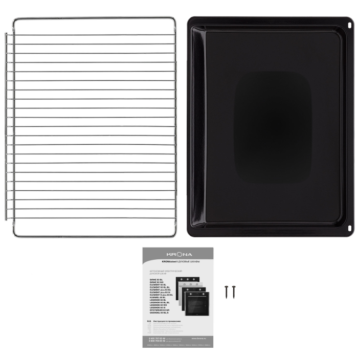 Духовые шкафы, Электрический духовой шкаф (независимый) KRONA LEGENDE 60