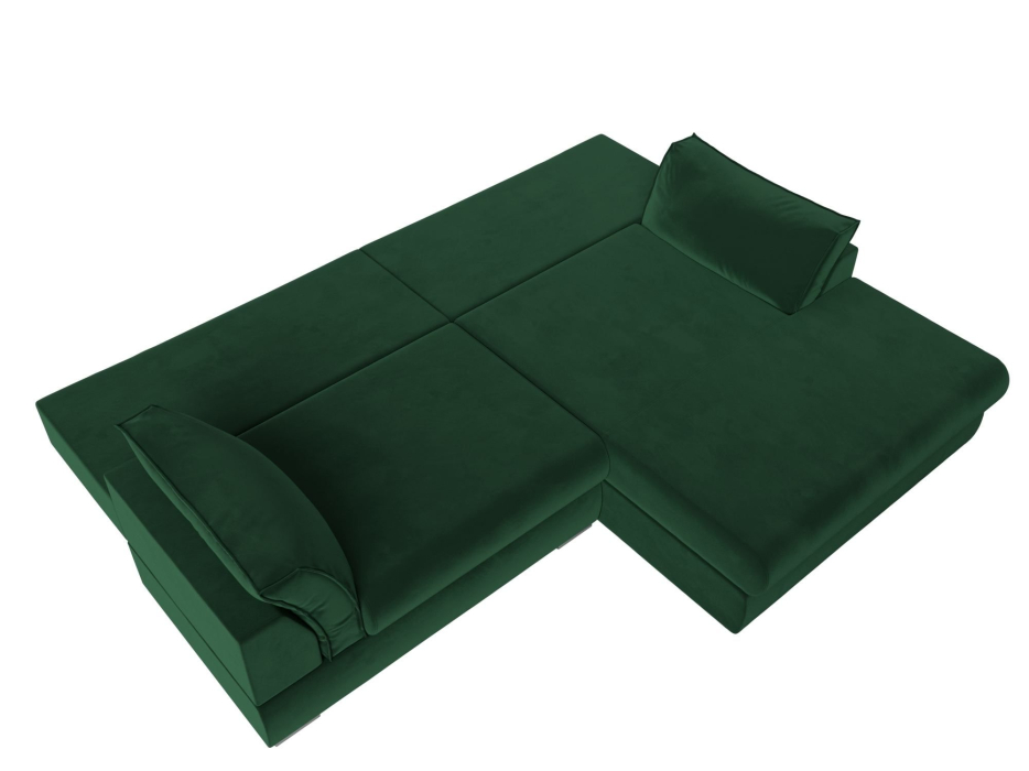 Диваны угловые в гостиную, Угловой диван Пекин угол правый, велюр