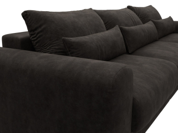 Диван угловой Лига-056 НПБ Лонг угол универсальный, велюр BRUT