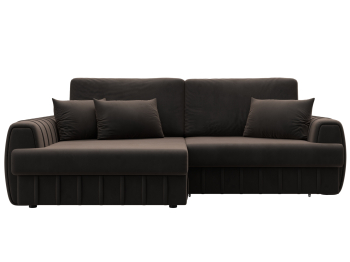 Диван угловой Лига-057 НПБ угол левый, велюр SEVEN