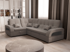 Диваны угловые в гостиную, Угловой диван Майами-3 ППУ, велюр