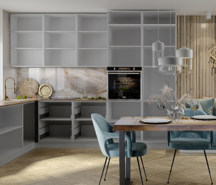 Кухонный гарнитур без столешницы Калипсо 3 м