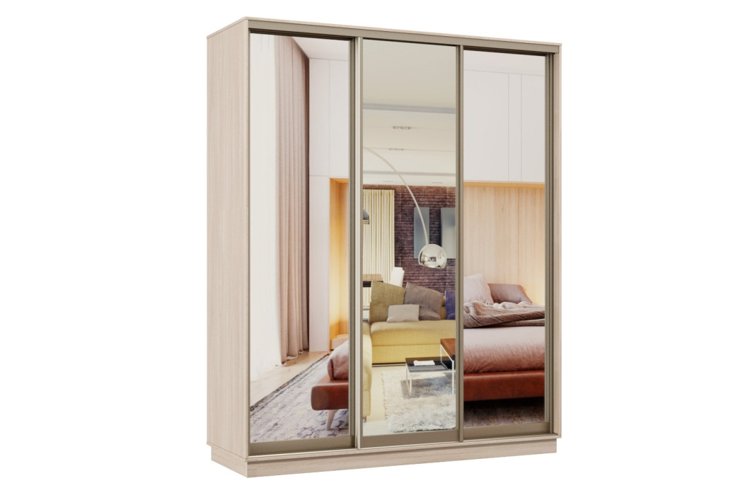 Шкафы-купе, Шкаф-купе Премьер 24 ясень шимо светлый