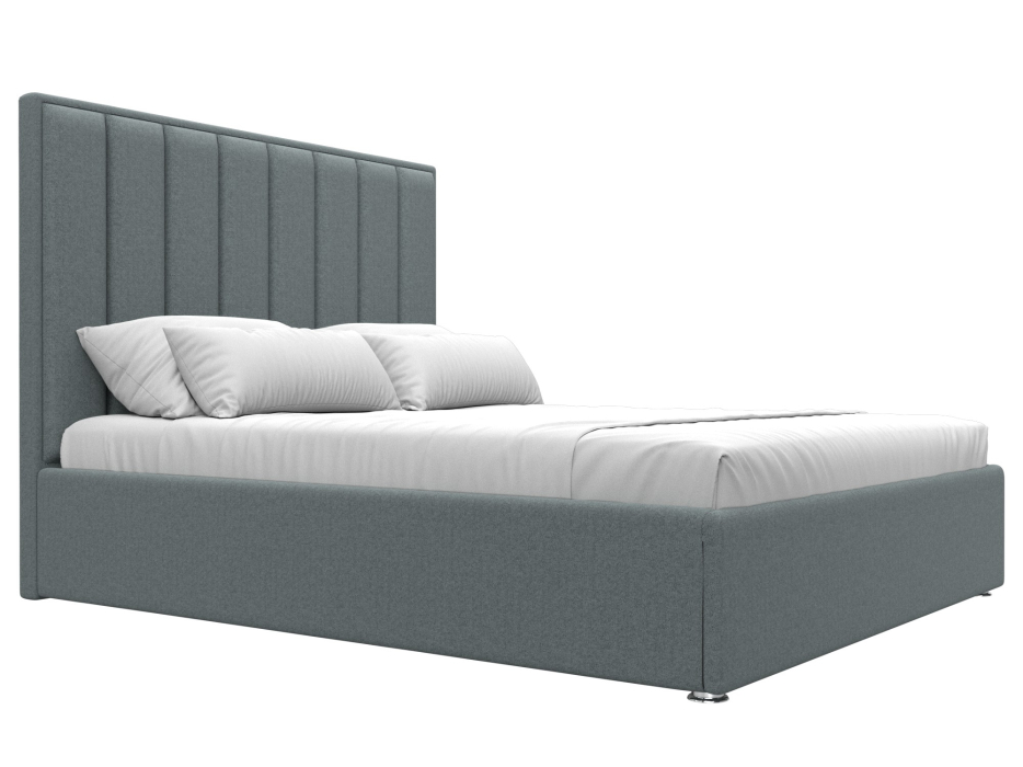 Мягкая кровать, Кровать интерьерная Афродита 160, рогожка Амур