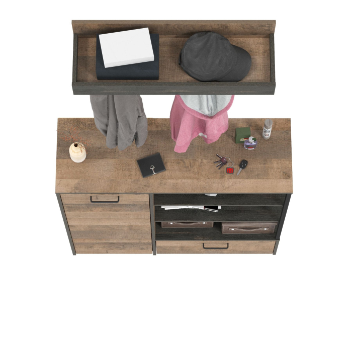 Прихожие, Комод с ящиком и дверкой с вешалкой для одежды Трувор 