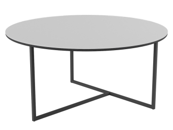 Стол журнальный Маджоре Glass белая Lacobel