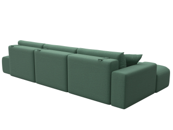 Диван угловой Лига-036 НПБ Модерн Лонг левый угол, рогожка Амур