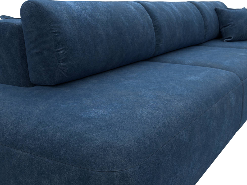 Диваны еврокнижки, Диван прямой Лига-036 НПБ Модерн Лонг подлокотник справа, велюр BRUT