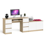 Прямые компьютерные столы, Двухтумбовый компьютерный стол Мори МС-2 с широкой тумбой на 900