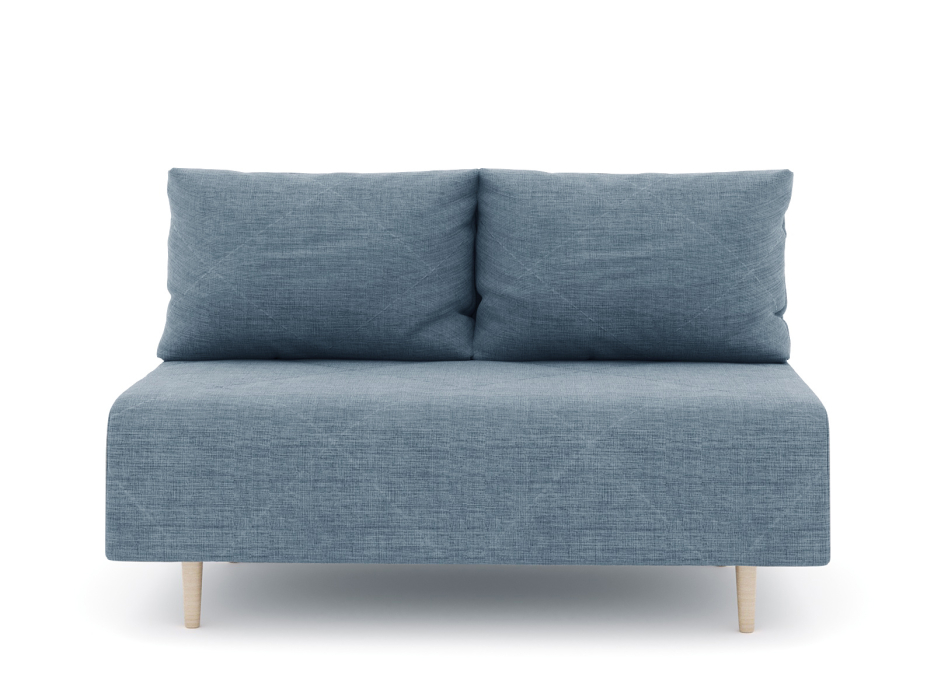 Дизайнерские диваны для гостиной, Диван прямой нераскладной Милли мини 2-х  местный без подлокотников, рогожка Люкс