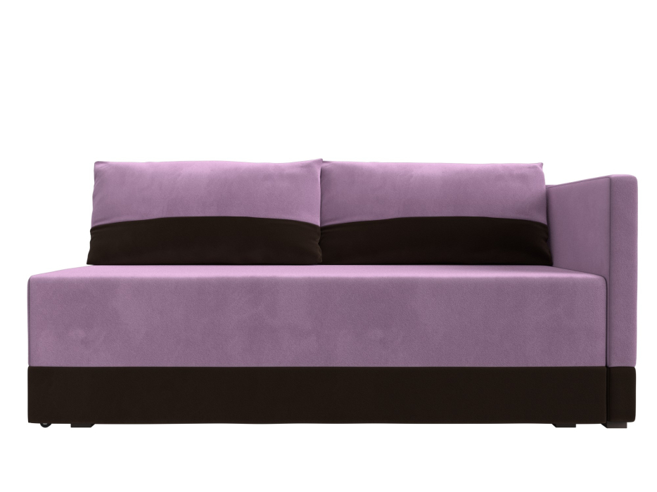 Кушетка диван, Кушетка Никас правая, микровельвет