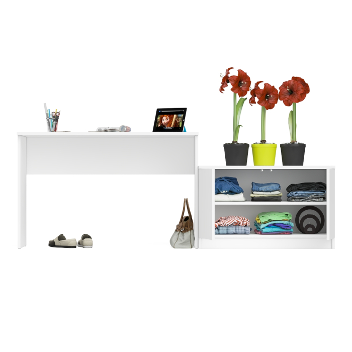 Прямые компьютерные столы, Стол письменный 1200 Мори с тумбой с дверками