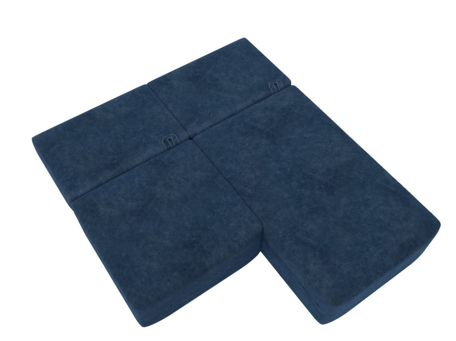 Диваны угловые в гостиную, Диван угловой модульный Лига-060 НПБ угол универсальный, велюр BRUT