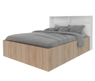 Кровать Илга + спинка с полками