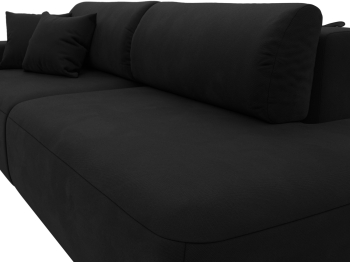 Диван прямой Лига-036 Модерн подлокотник слева, микровельвет