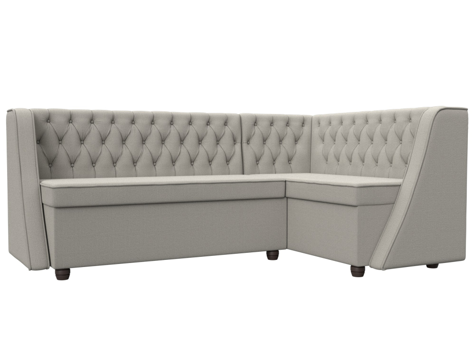 Кухонные уголки, Диван кухонный угловой Лофт правый угол, рогожка Амур