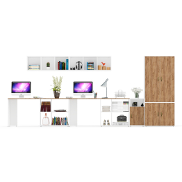 Мебель в детскую комнату подростка для двоих детей Лидер-8 № 57