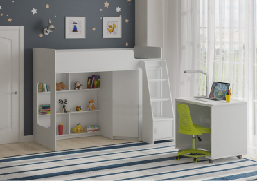 Кровать чердак Легенда 42.2.6 Белое Дерево