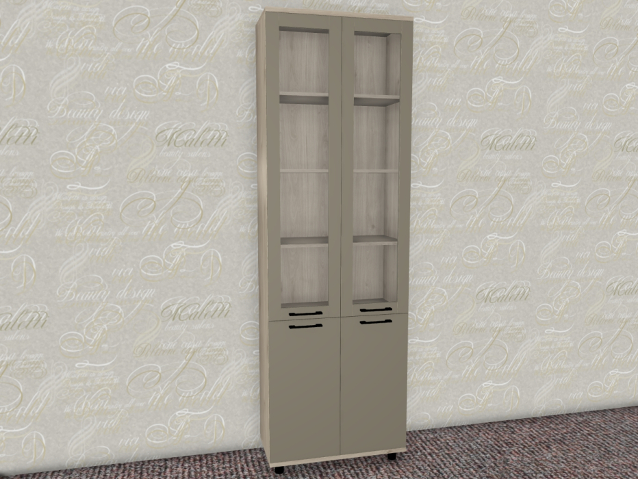 Шкафы двухстворчатые, Модульная система Грейс Шкаф ШК-5035  Гикори Джексон Светлый