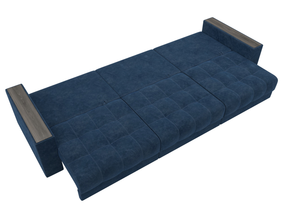 Дизайнерские диваны для гостиной, Диван прямой с декором Лига-049 НПБ Лонг, велюр BRUT