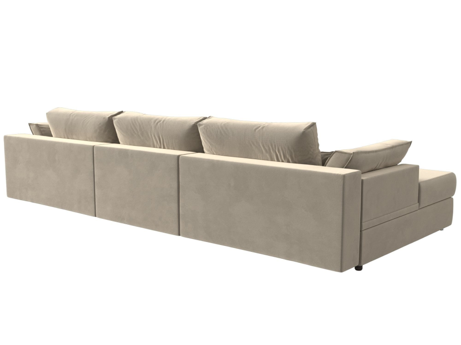 Диваны угловые в гостиную, Угловой диван Пекин Long угол левый, НПБ, микровельвет