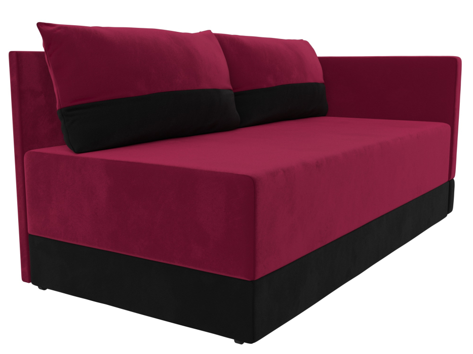 Кушетка диван, Кушетка Никас правая, микровельвет