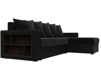 Диван угловой Дубай Лайт угол универсальный, велюр/экокожа