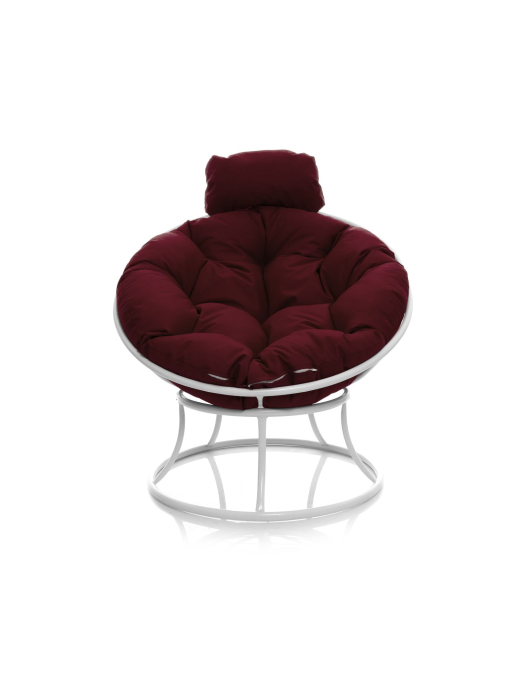 Кресла, Кресло ПАПАСАН мини без ротанга белое