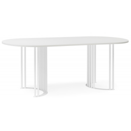 Стол Хьюго О 180 х 90 (белые ноги)