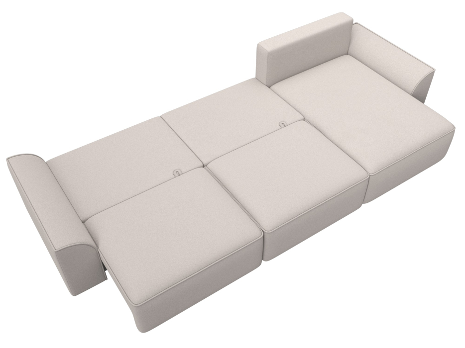 Диваны угловые в гостиную, Диван угловой Лига-048 НПБ лонг, замша JOLY