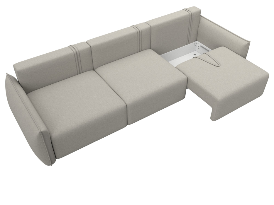 Диваны еврокнижки, Диван прямой Лига-051 НПБ Лонг, рогожка Амур