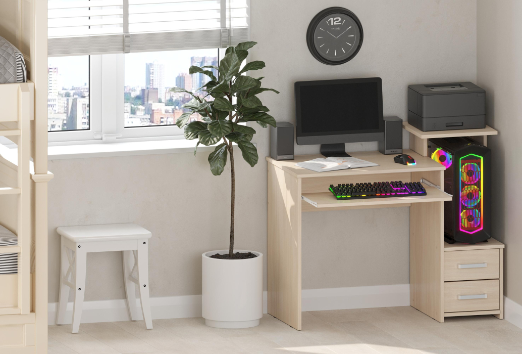 Прямые компьютерные столы, Компьютерный стол Джаз-24 правый