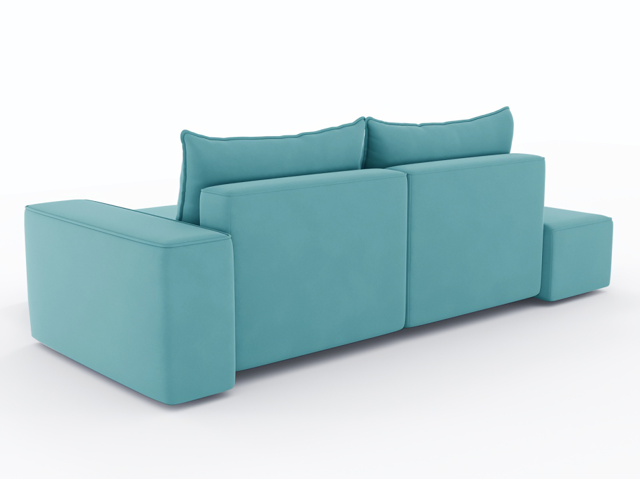 Диваны угловые в гостиную, Диван-кровать угловой Кензо еврокнижка, велюр