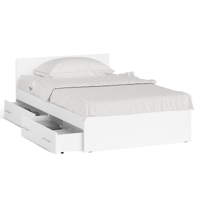 Кровати 120х200, Кровать с ящиками для белья Мори 1200